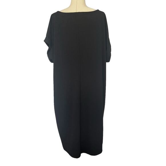 FIRST LOVE BY LOVELYN BOAT NECK MAXI SHIFT DRESS IN BLACK NEW WOMEN'S SIZE  3X - Picture 7 of 13